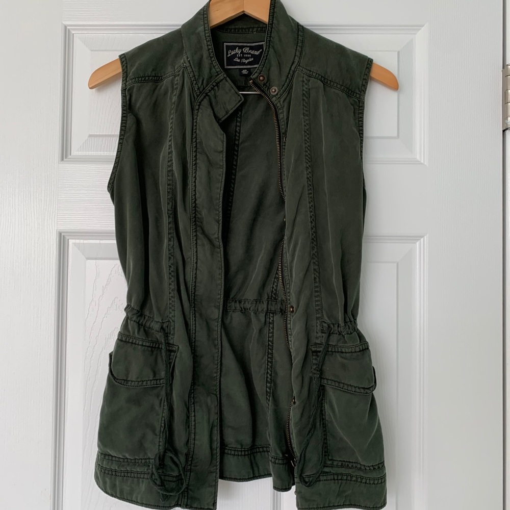 Lucky Brand Olive Green Vest
